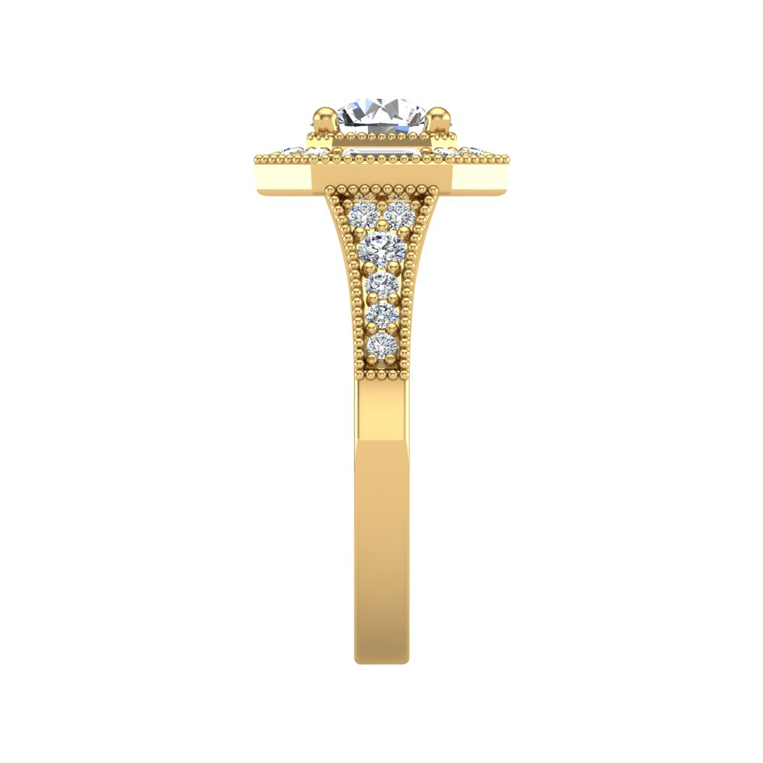 Willa Halo Engagement Ring